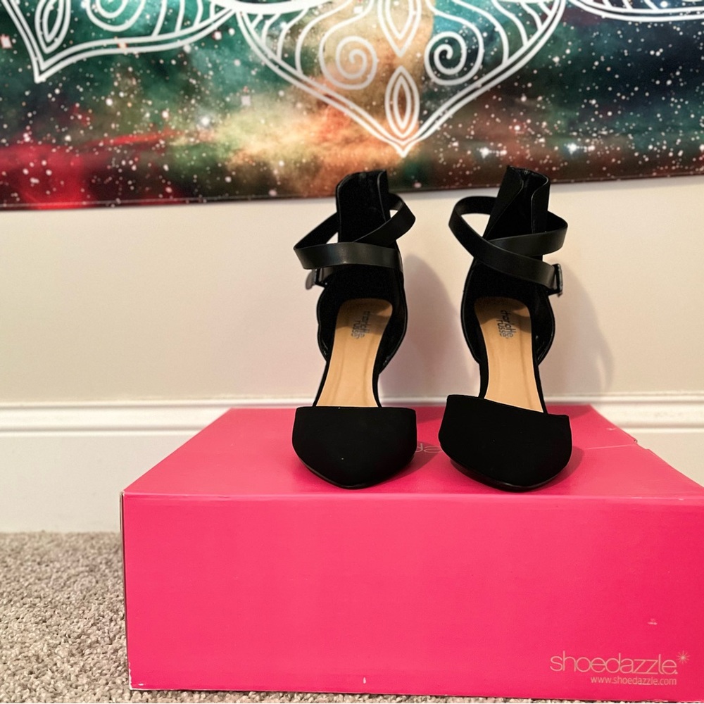 Business casual black heels